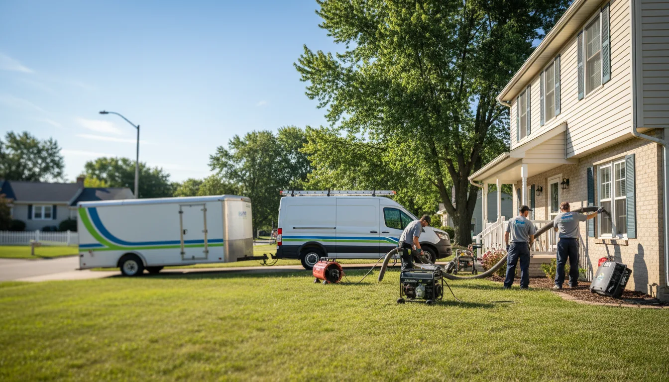 Flooded Basement Restoration And Cleanup With Repair in Dennison, IL near me